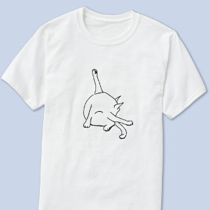 T-shirt Dessin humoristique de chat drôle