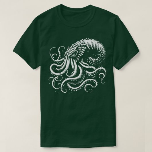 T-shirt dessin kraken (Design devant)