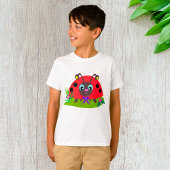 T-shirt Dessin Ladybug Bow and Flowers