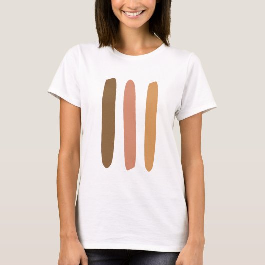 T-shirt Dessin minimaliste moderne d'art Abstrait (Devant)