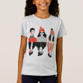 T-Shirt Dessin moderne simple des jeunes cool (Devant)