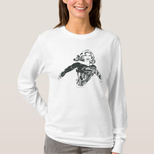 T-shirt Dessin noir et blanc 1 de Supergirl