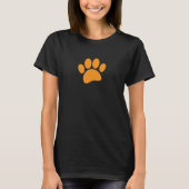 T-shirt Dessin Paw Chien En Noir (Devant)
