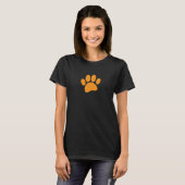 T-shirt Dessin Paw Chien En Noir (Devant entier)