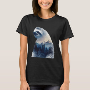 T-shirt Dessin tropical drôle d'amour d'animal de paresseu