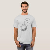 T-shirt Dessin Tuba brut (Devant entier)