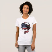T-shirt Dessin vectoriel de profil d'infirmière avec drape (Devant entier)