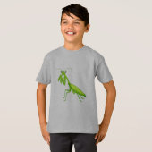 T-shirt Dessin vert prier Mantis Unisex vêtements de jeune (Devant entier)