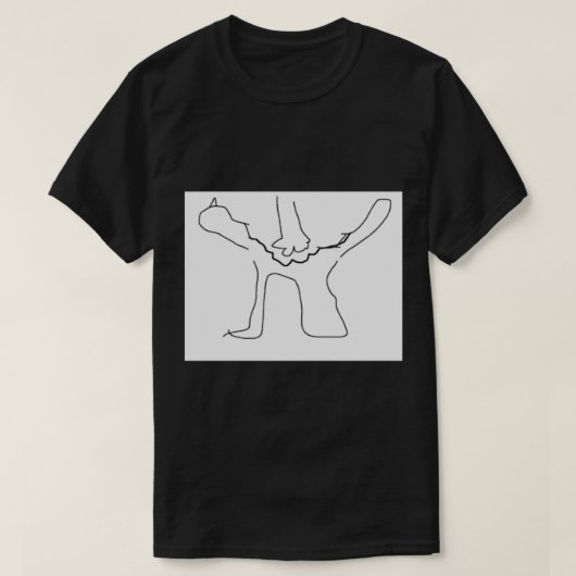 T-shirt Dessin xQc Cat long (Design devant)