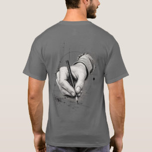 T-shirt Dessiné à la main, alimenté par la passion