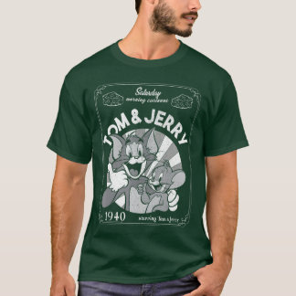 T-shirt Dessins animés du samedi matin Tom et Jerry 1940 P