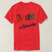 T-shirt dessins en technicolor (Design devant)