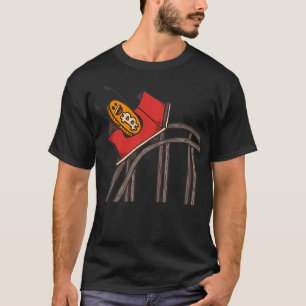 T-shirt Dessous de verre à rouleaux Bitcoin