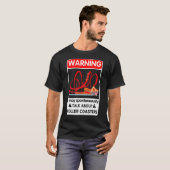 T-shirt Dessous de verre à rouleaux Conception Dessous de (Devant entier)