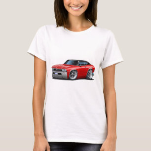 T-shirt Dessus 1968 noir rouge de Chevelle