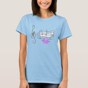 T-shirt Dessus de cercle de Flowy de musique de MoonDreams