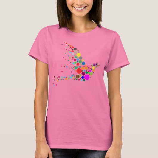 T-shirt Dessus de cercle de Flowy des femmes (Devant)