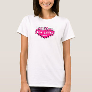T-shirt Dessus de dames de signe de Las Vegas de ROSES