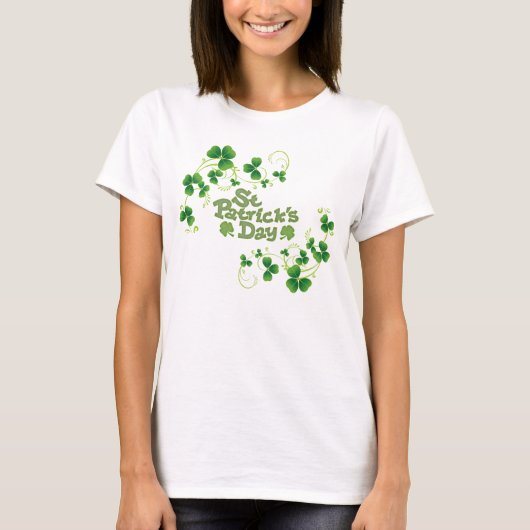 T-shirt Dessus de jour de dames Flowy St Patrick (Devant)