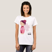 T-shirt Dessus de Kokeshi Sakura (Devant entier)
