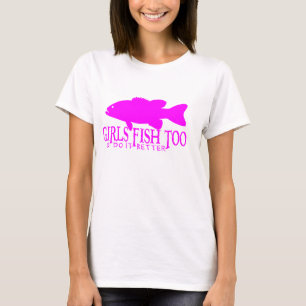 T-shirt Dessus de spaghetti de dames de pêche au bar de