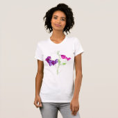 T-shirt Dessus de spaghetti de dames "de pois doux" (Devant entier)