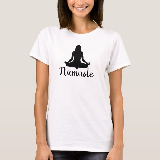 T-shirt Dessus de yoga de Namaste (Devant)