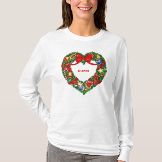T-shirt Dessus décoré d'un monogramme de dames de (Devant)
