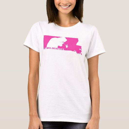 T-shirt Dessus d'épouse de soudeuse de LA (Devant)