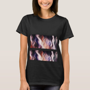 T-shirt Dessus en verre de graphique de coton de barre