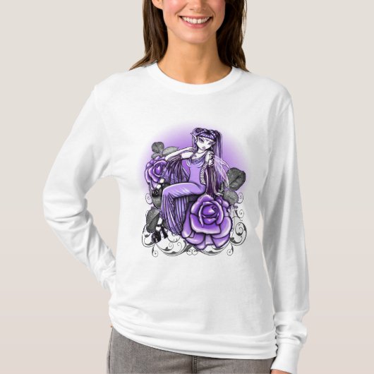 T-shirt Dessus féerique rose de violette d'affinité (Devant)