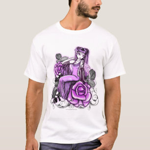 T-shirt Dessus féerique rose rose de jour de Valentines d