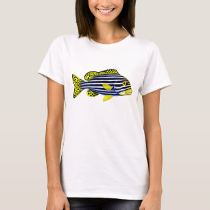 T-shirt Dessus Pacifique oriental de spaghetti de poissons