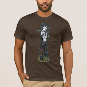 T-shirt Dessus tribal gothique d'ange de danseur de fusion