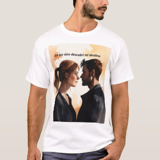T-shirt Destellos de Miradas: Ilustración en Acuarela que