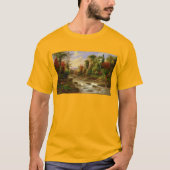 T-shirt Destin de Robert Duncanson de rivière de forêt d'a (Devant)