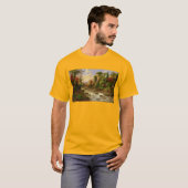 T-shirt Destin de Robert Duncanson de rivière de forêt d'a (Devant entier)