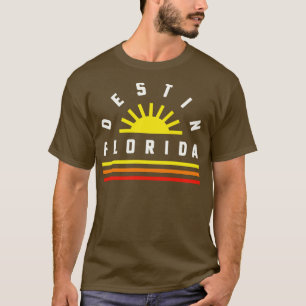 T-shirt Destin Florida Beach Golfe du Mexique Retro Vintag