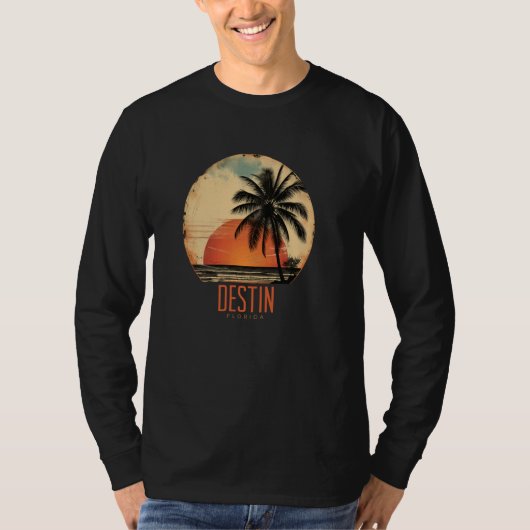 T-shirt Destin Florida FL Beach Famille Vacances Tropical (Devant)