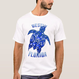 T-shirt Destin Florida Vacances Tortue Tribale