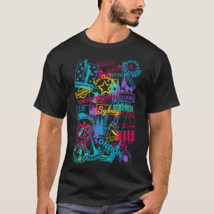 T-shirt Destination de voyage avec tampon de passeport