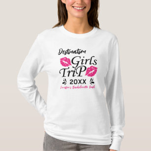 T-shirt Destination Enterrement de Vie de Jeune Fille Nom