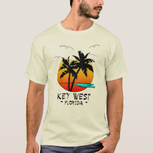 T-SHIRT DESTINATION TROPICALE DE KEY WEST LA FLORIDE