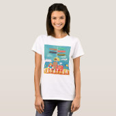 T-shirt Destinations de vacances (Devant entier)