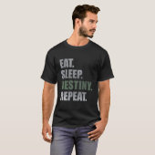 T-shirt Destiny Eat Sleep Destiny Repeat Short Sleeve (Devant entier)