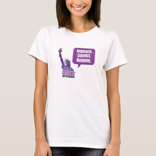T-shirt Destituer Condamner Révoyer (Devant)