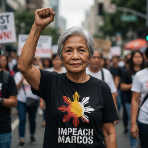 T-shirt Destituer Marcos Corruption Protestation Philippin