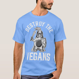 T-shirt Destroy The Vegans, Avocado For Men Women Kids, Ve