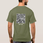 T-shirt Destructeur de dépression Jésus Code QR Écritures (Dos)