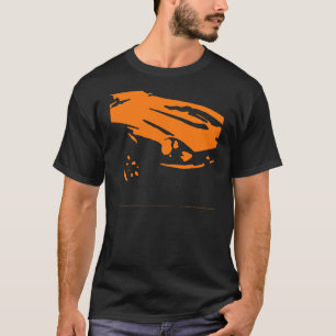 T-shirt Détail de Datsun 240Z - orange sur la chemise